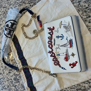 Tory Burch Crossbody/Clutch - Ivory Leather